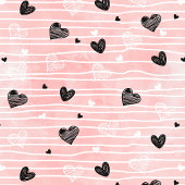 Trendy Love Gift Hand Drawn Heart Table Runner ロングテーブルランナー
