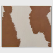 Trendy Luxury Elegant Faux Cow Leather Collection ラッピングペーパー (フラット)