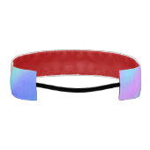 Trendy luxury green blue purple faux holographic アスレチックヘッドバンド (裏面)