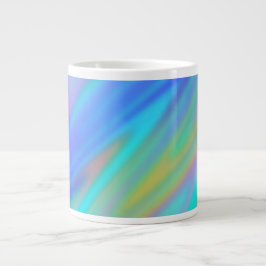 Trendy luxury green blue purple faux holographic ジャンボコーヒーマグカップ