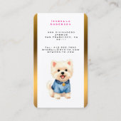 Trendy Luxury Grooming Pet Personalized Collection 名刺 (正面)