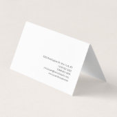 Trendy Makeup Artist Gold Monogram Black White 名刺 (裏面)