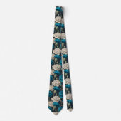 Trendy Mens Accessories Carnation Floral ネクタイ (正面)