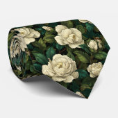 Trendy Mens Fashion Gardenias Flower ネクタイ (ロール)