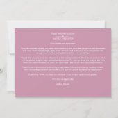Trendy Minimal Pink/White 5 Multi Photos Collage セーブザデート (裏面)