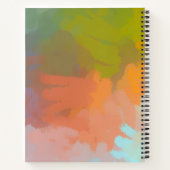  Trendy minimalist  abstract watercolor spiral  ノートブック (裏面)