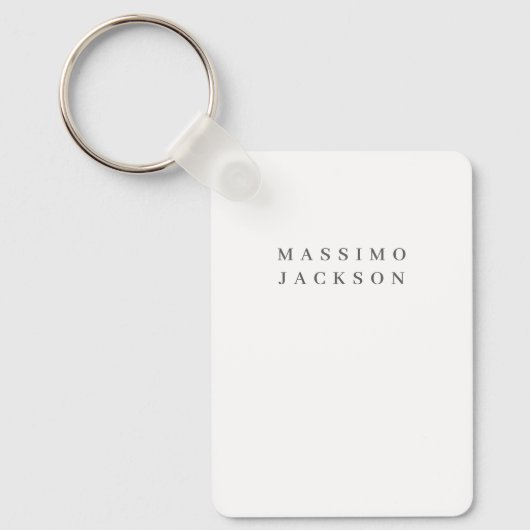 Trendy Minimalist Elegant Professional Serif Font キーホルダー (正面)