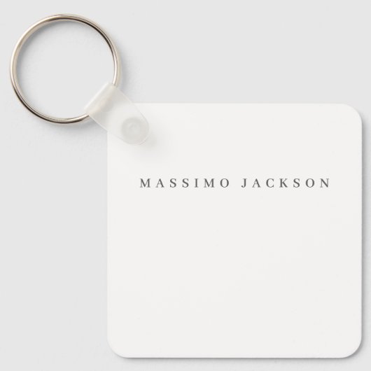 Trendy Minimalist Elegant Professional Serif Font キーホルダー (正面)