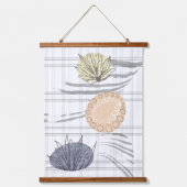 Trendy modern Abstract floral 吊り下げ型タペストリー (正面)