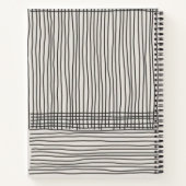 Trendy modern art lines Abstract minimal Monogram ノートブック (裏面)