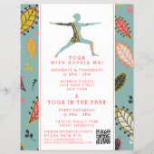 Trendy Modern Boho Yoga Class Advertising チラシ (正面)