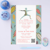Trendy Modern Boho Yoga Class Advertising チラシ (シングル)
