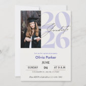 Trendy Modern Casual Photo Graduation 招待状 (正面)