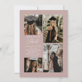 Trendy Modern Casual Photo Graduation 招待状 (裏面)