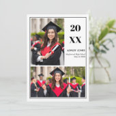 Trendy Modern Casual Photo Graduation Invitation 招待状 (スタンド正面)