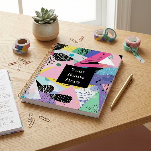 Trendy modern cool geometric planner プランナー手帳