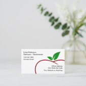 Trendy Modern Dietitian Nutritionist  名刺 (スタンド正面)