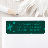 Trendy Modern Handwritten Holiday Address Label ラベル (インサイチュ)