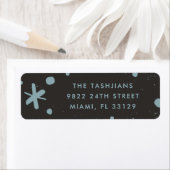 Trendy Modern Handwritten New Year Address Label ラベル (インサイチュ)