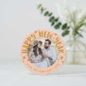 Trendy Modern Handwritten New Year Photo Card 招待状 (スタンド正面)