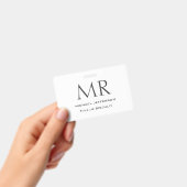 Trendy Modern Monogram Plain Minimalist バッジ (手持ち)