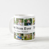 Trendy Modern Mother Best Mom Ever Keepsake コーヒーマグカップ (正面左)