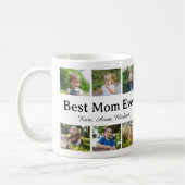 Trendy Modern Mother Best Mom Ever Keepsake コーヒーマグカップ (左)