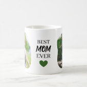 Trendy Modern Mother Best Mom Ever Keepsake  コーヒーマグカップ (中央)