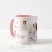 Trendy Modern Mother Best Mom Ever Keepsake  マグカップ (正面左)