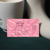 Trendy Modern Pink Abstract Beauty Spa Salon ロイヤリティカード