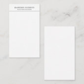 Trendy Modern Plain Black & White Professional エンクロージャーカード (正面/裏面)