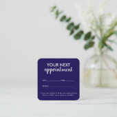 Trendy Modern Salon Appointment Reminder Card 予約カード (スタンド正面)