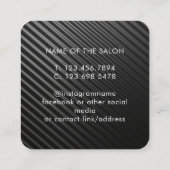 Trendy Modern Salon Appointment Reminder Card 予約カード (裏面)