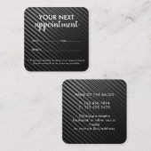 Trendy Modern Salon Appointment Reminder Card 予約カード (正面/裏面)
