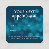 Trendy Modern Salon Appointment Reminder Card 予約カード (正面)
