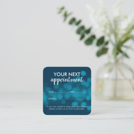 Trendy Modern Salon Appointment Reminder Card 予約カード (スタンド正面)