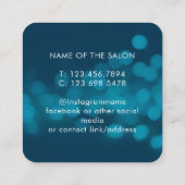 Trendy Modern Salon Appointment Reminder Card 予約カード (裏面)