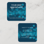 Trendy Modern Salon Appointment Reminder Card 予約カード (正面/裏面)
