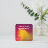 Trendy Modern Salon Appointment Reminder Card 予約カード (スタンド正面)