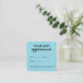 Trendy Modern Salon Appointment Reminder Card 予約カード (スタンド正面)
