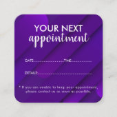Trendy Modern Salon Appointment Reminder Card 予約カード (正面)