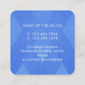 Trendy Modern Salon Appointment Reminder Card 予約カード (裏面)