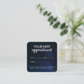 Trendy Modern Salon Appointment Reminder Card 予約カード (スタンド正面)