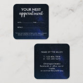 Trendy Modern Salon Appointment Reminder Card 予約カード (正面/裏面)
