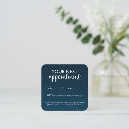Trendy Modern Salon Appointment Reminder Card 予約カード (スタンド正面)