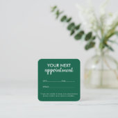 Trendy Modern Salon Appointment Reminder Card 予約カード (スタンド正面)