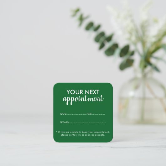 Trendy Modern Salon Appointment Reminder Card 予約カード (スタンド正面)