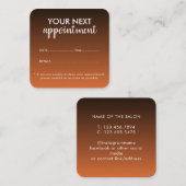 Trendy Modern Salon Appointment Reminder Card 予約カード (正面/裏面)