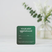 Trendy Modern Salon Appointment Reminder Card 予約カード (スタンド正面)