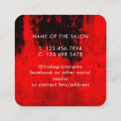 Trendy Modern Salon Appointment Reminder Card 予約カード (裏面)
